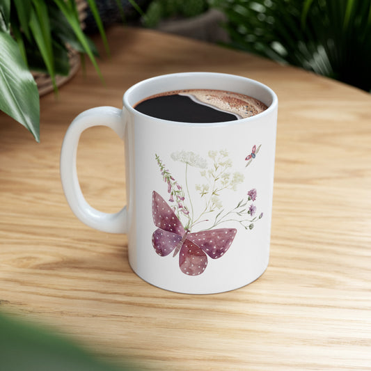 Butterfly Garden Watercolor Mug