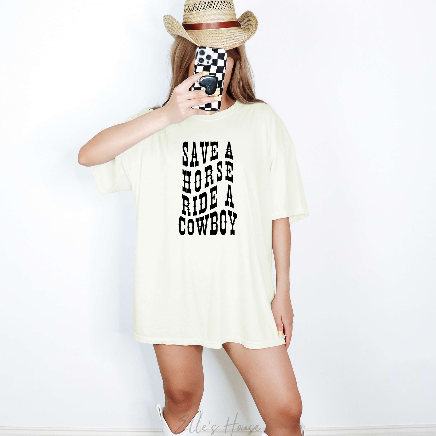 Save A Horse Ride A Cowboy Graphic Tee