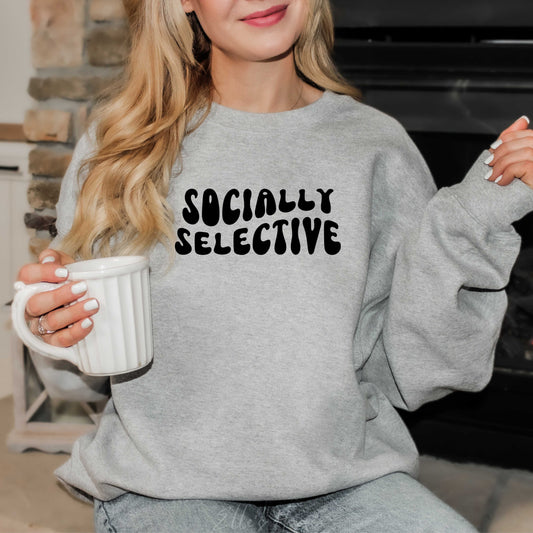 Socially Selective Graphic Crewneck